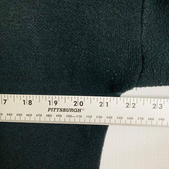 Cynthia Rowley Womens Fleece Jacket Hooded Sz Medium Black Snap Zip Closure - Picture 9 of 12